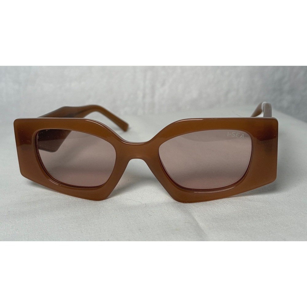 I-SEA Birdie Prosecco Brown Rectangular Sunglasses New With Tags